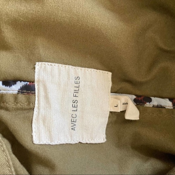 Avec Les Filles Trench Coat Cotton Large - Picture 11 of 11